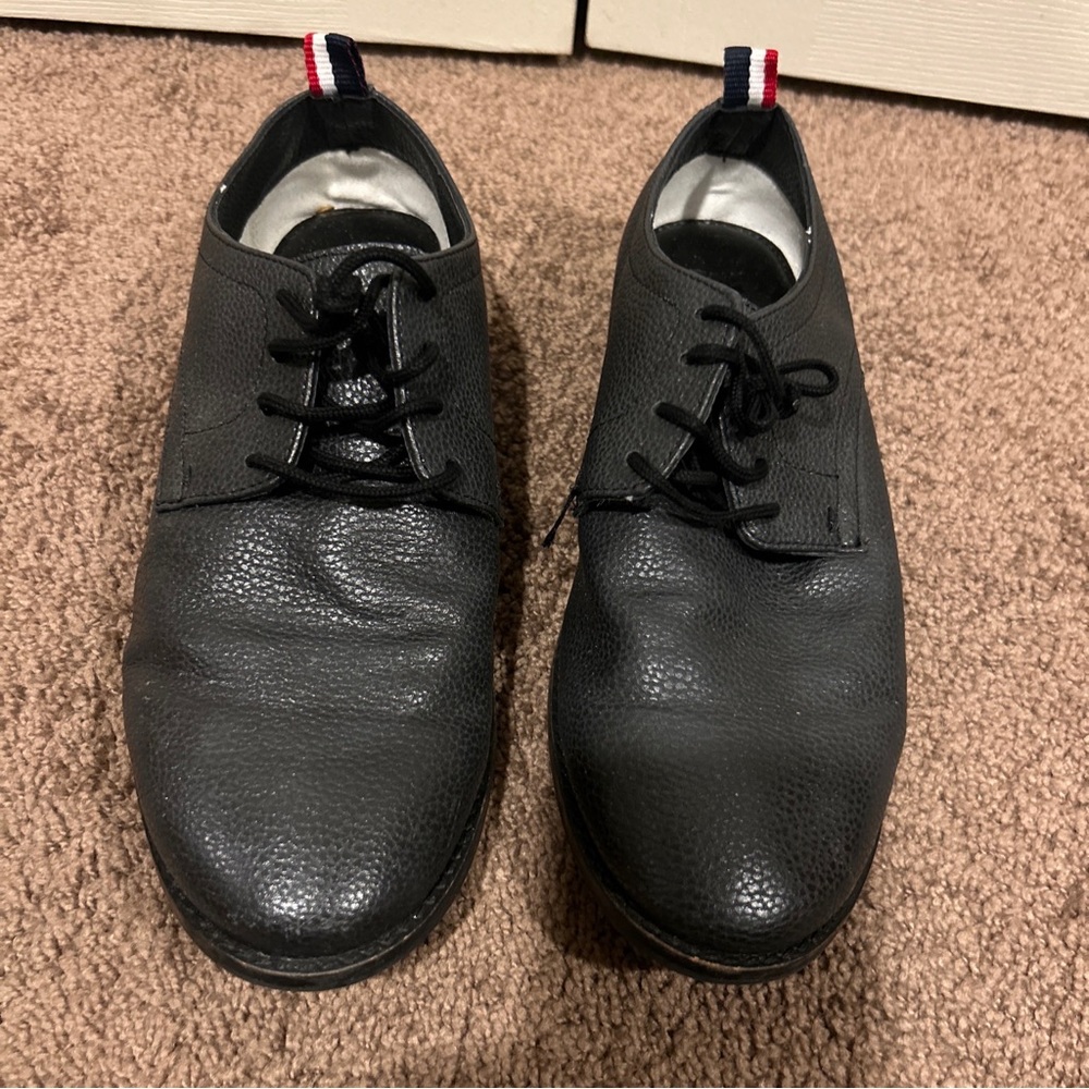 COPY - Ben sherman sz 5 pebble leather black boys tie shoes
